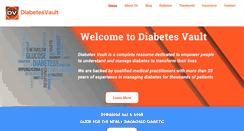 Desktop Screenshot of diabetesvault.com